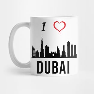 I love Dubai Skyline Arab Emirates Middle East Design Mug